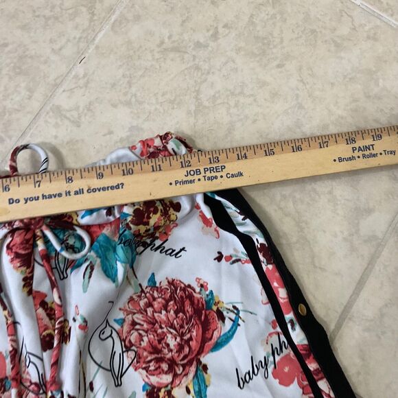 Y2K Baby Phat logo break away snap side jogger pants Women S drawstring waist - Picture 8 of 10